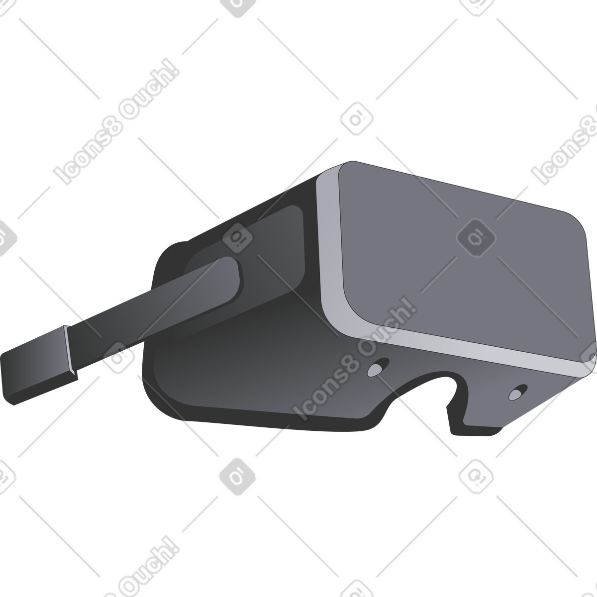 Ilustração de Fone ouvido vr em no estilo Kit para baixar em PNG, SVG