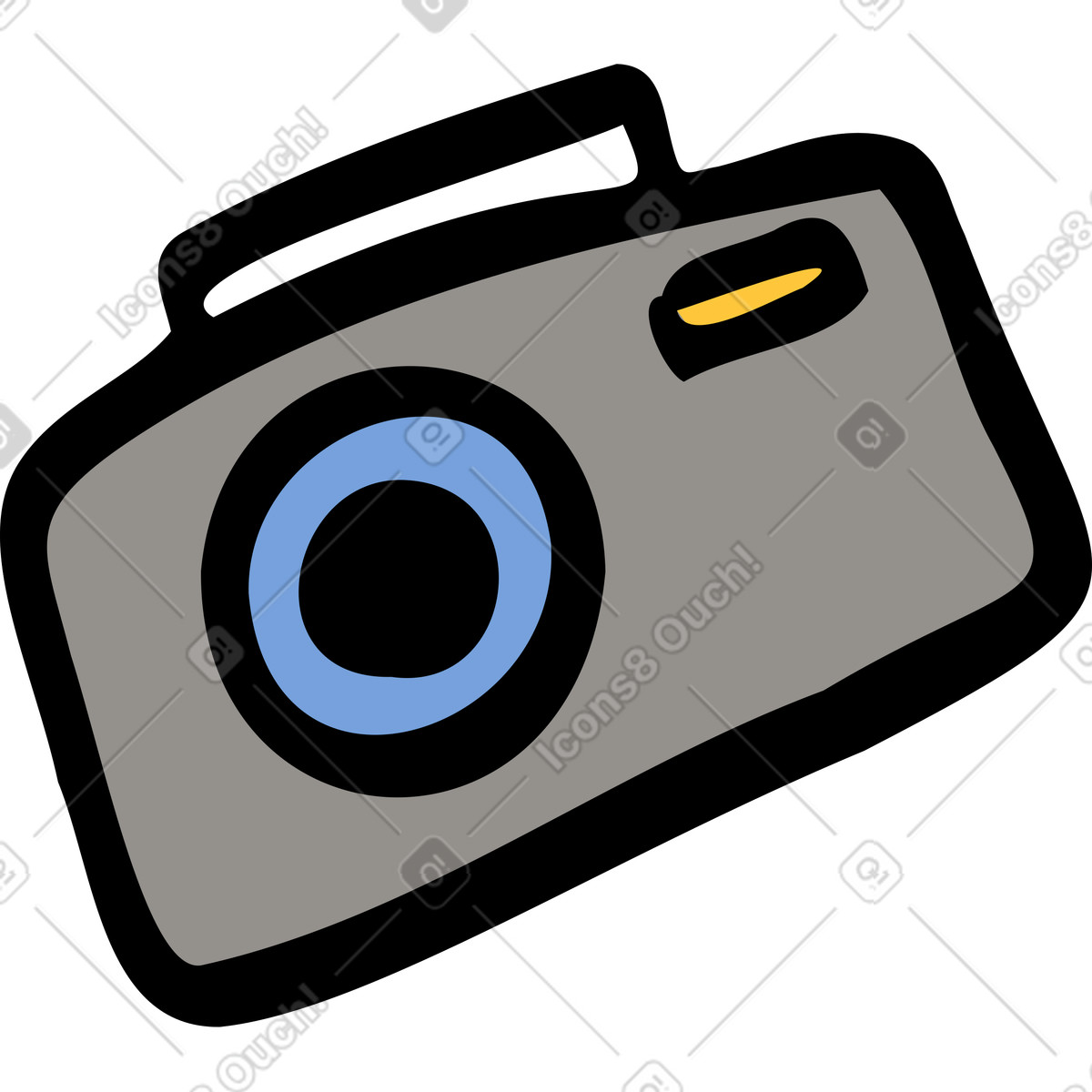 Telecamera illustrazione in stile Comic scarica in PNG, SVG