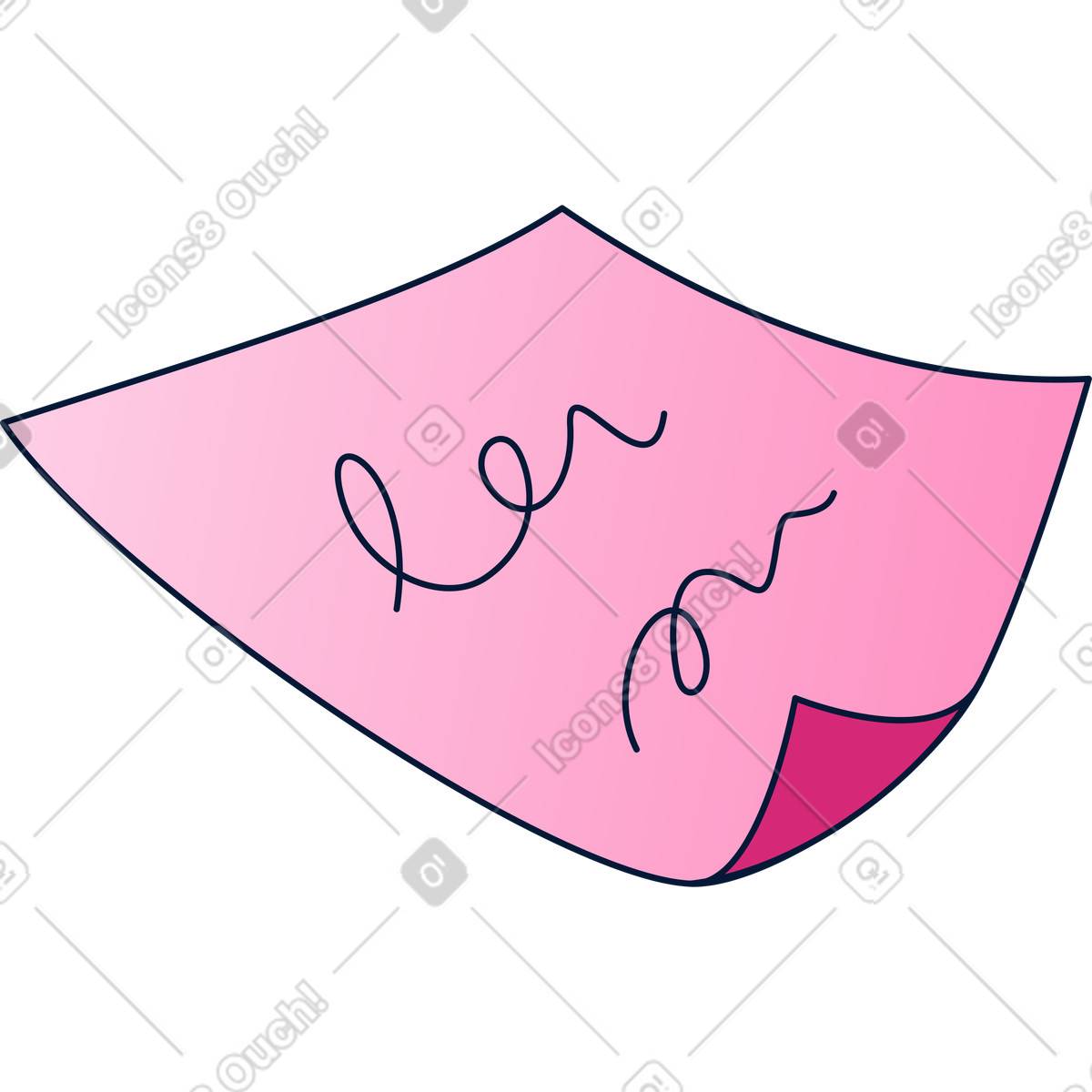 Note illustration in Neat style download in PNG, SVG