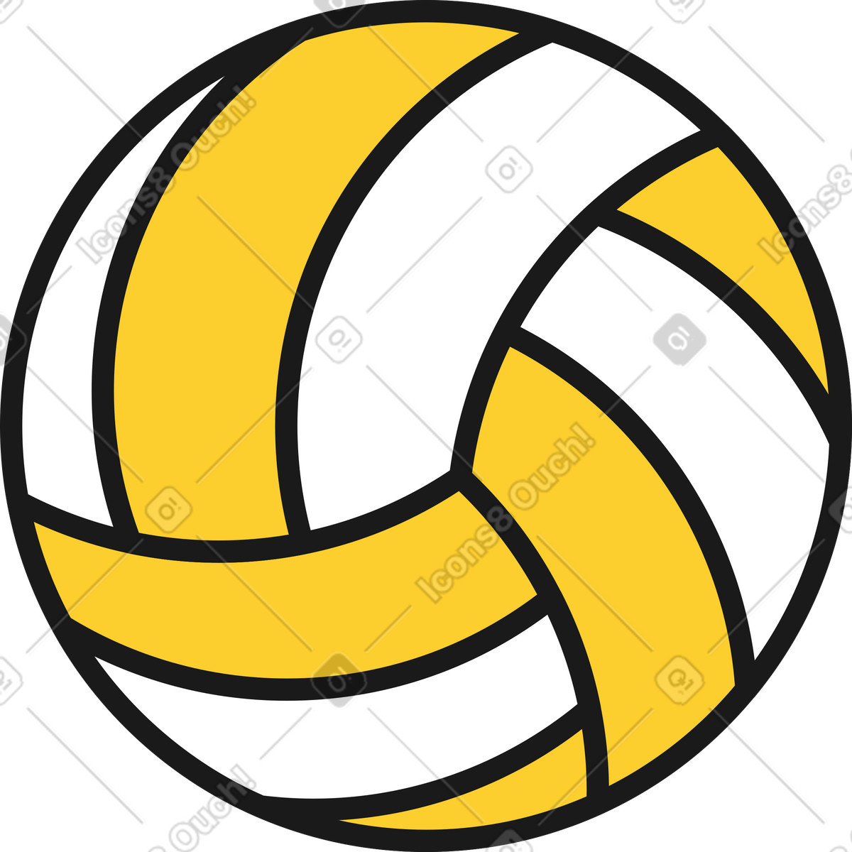 Pallavolo illustrazione in stile Taxi scarica in PNG, SVG