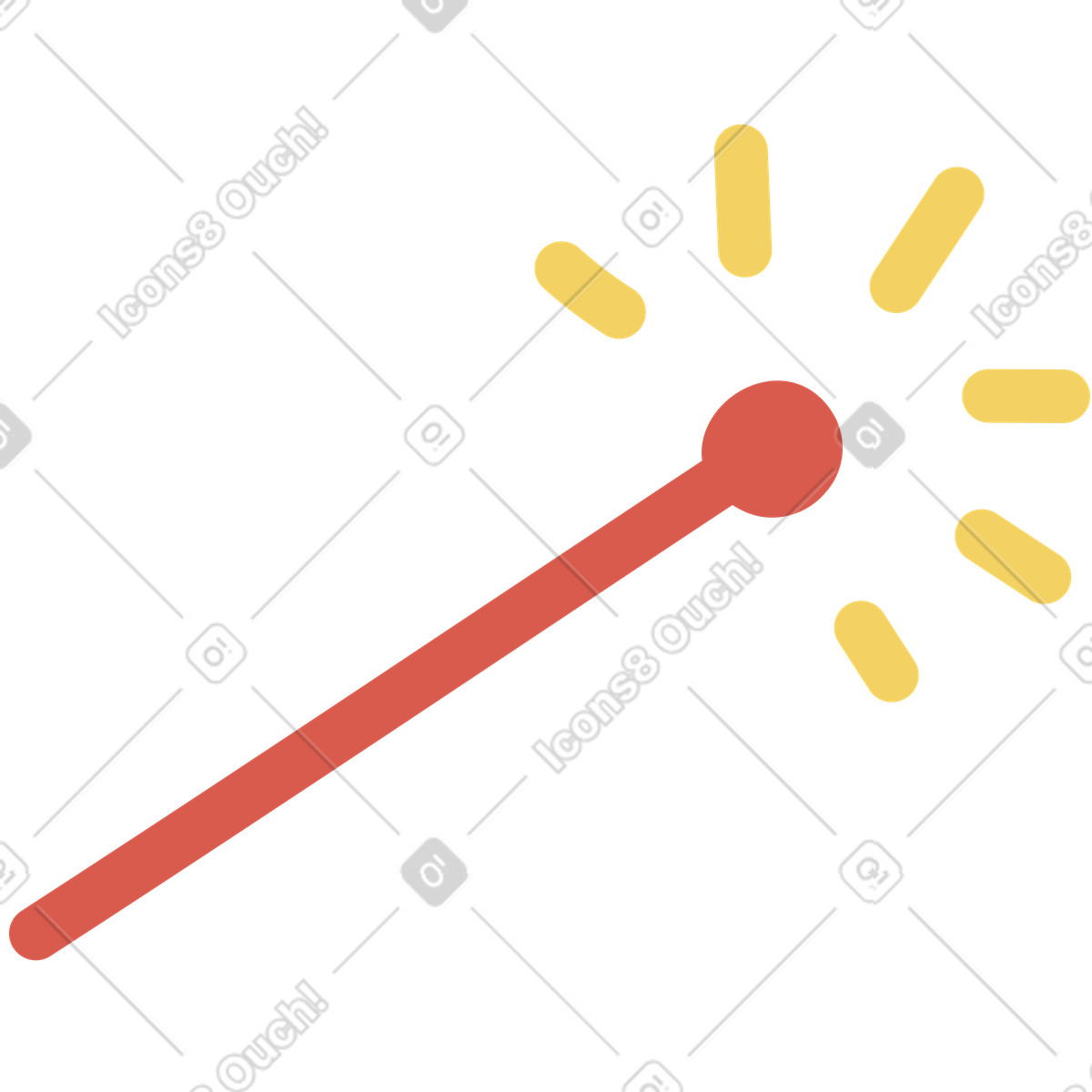 Macaroni スタイルの 魔法の杖 のイラストをPNG、SVG形式でダウンロード