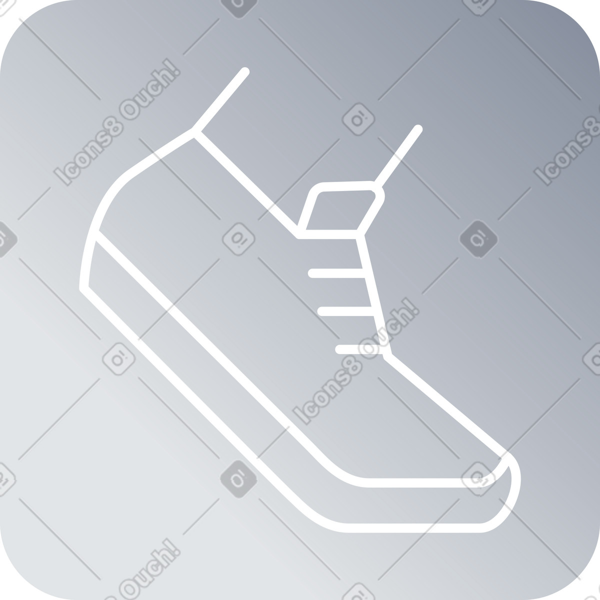 Trainers icon illustration in Lucent style download in PNG, SVG