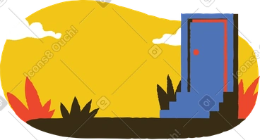 Background with door PNG, SVG
