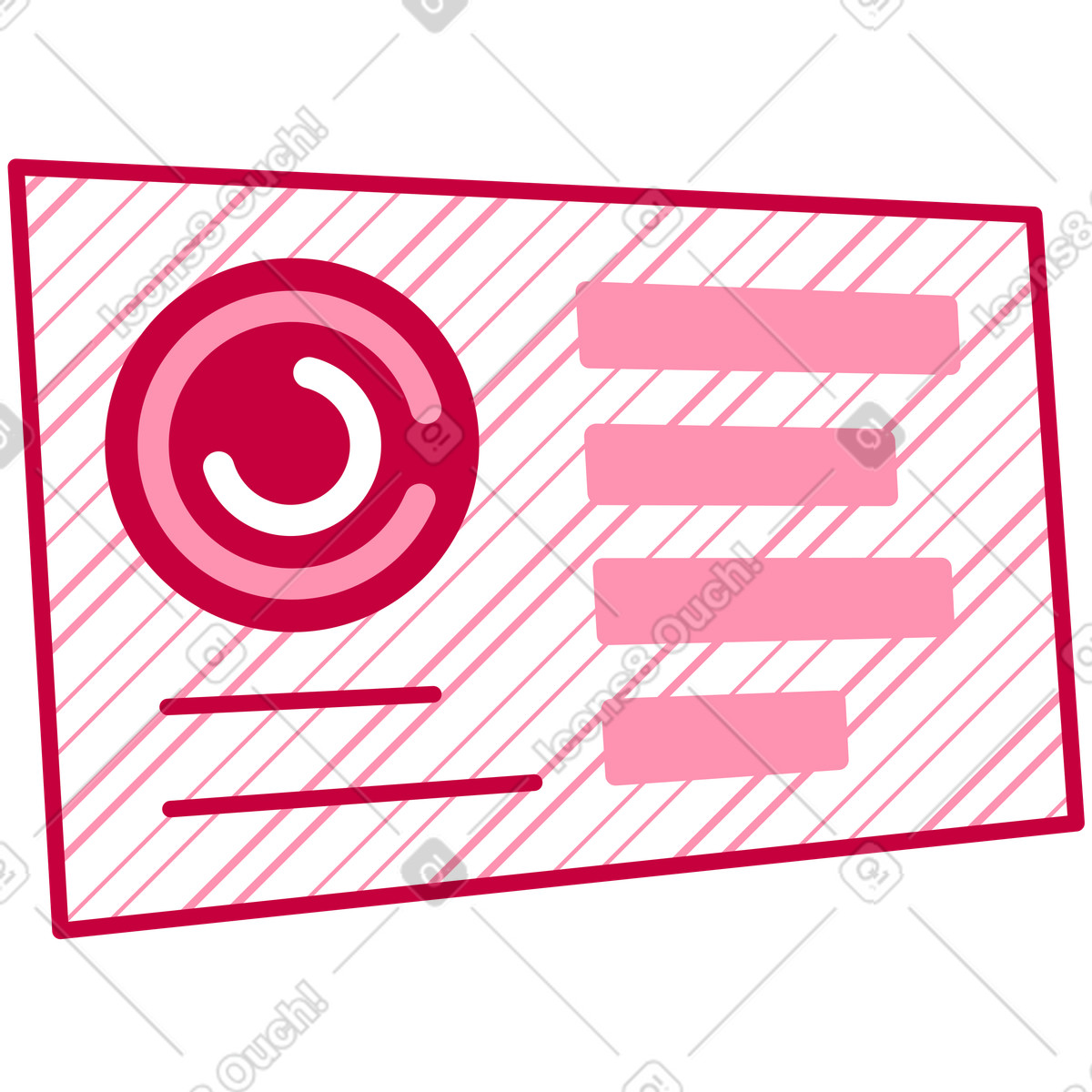 Chart in window illustration in PNG, SVG