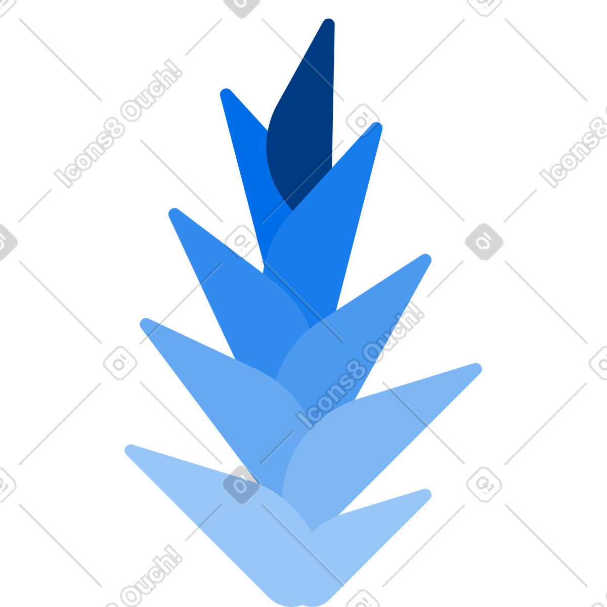 Fiore tropicale illustrazione in stile Urban scarica in PNG, SVG