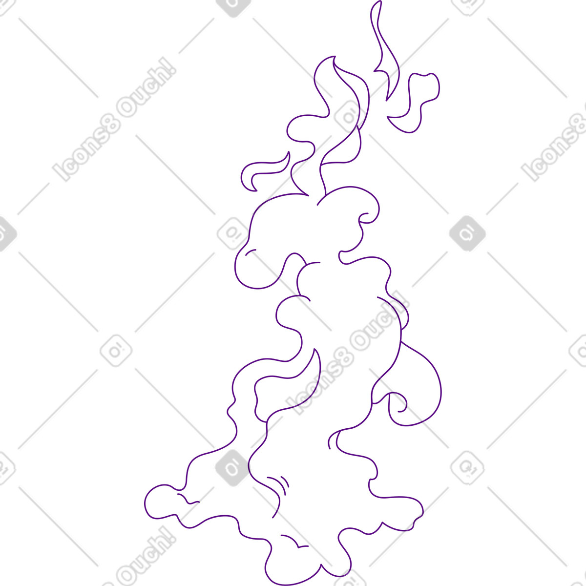 Fumo illustrazione in stile Storyline scarica in PNG, SVG