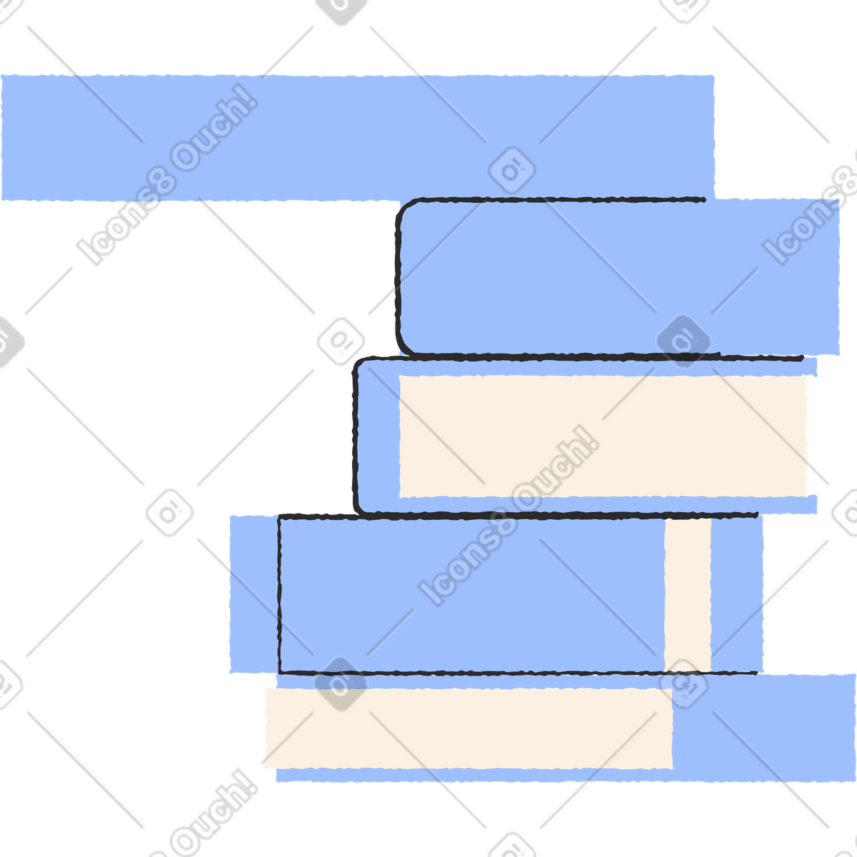 下载 Pablo 风格的 书架 插画，支持 PNG、SVG 格式