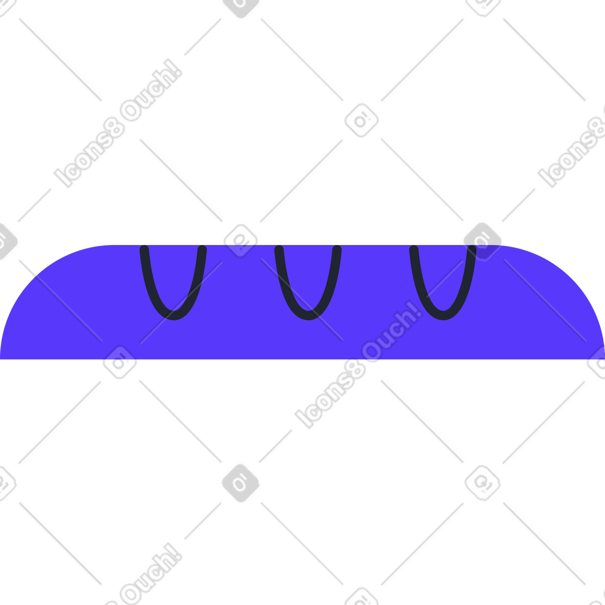 Pagnotta di pane illustrazione in stile Pablita scarica in PNG, SVG