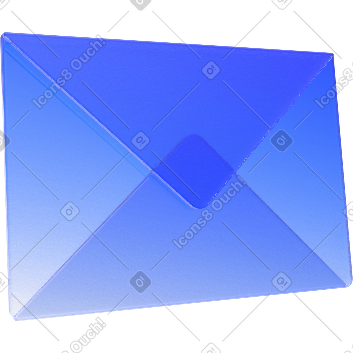 Email message, digital mail illustration in 3D Enterprise style download in PNG, SVG