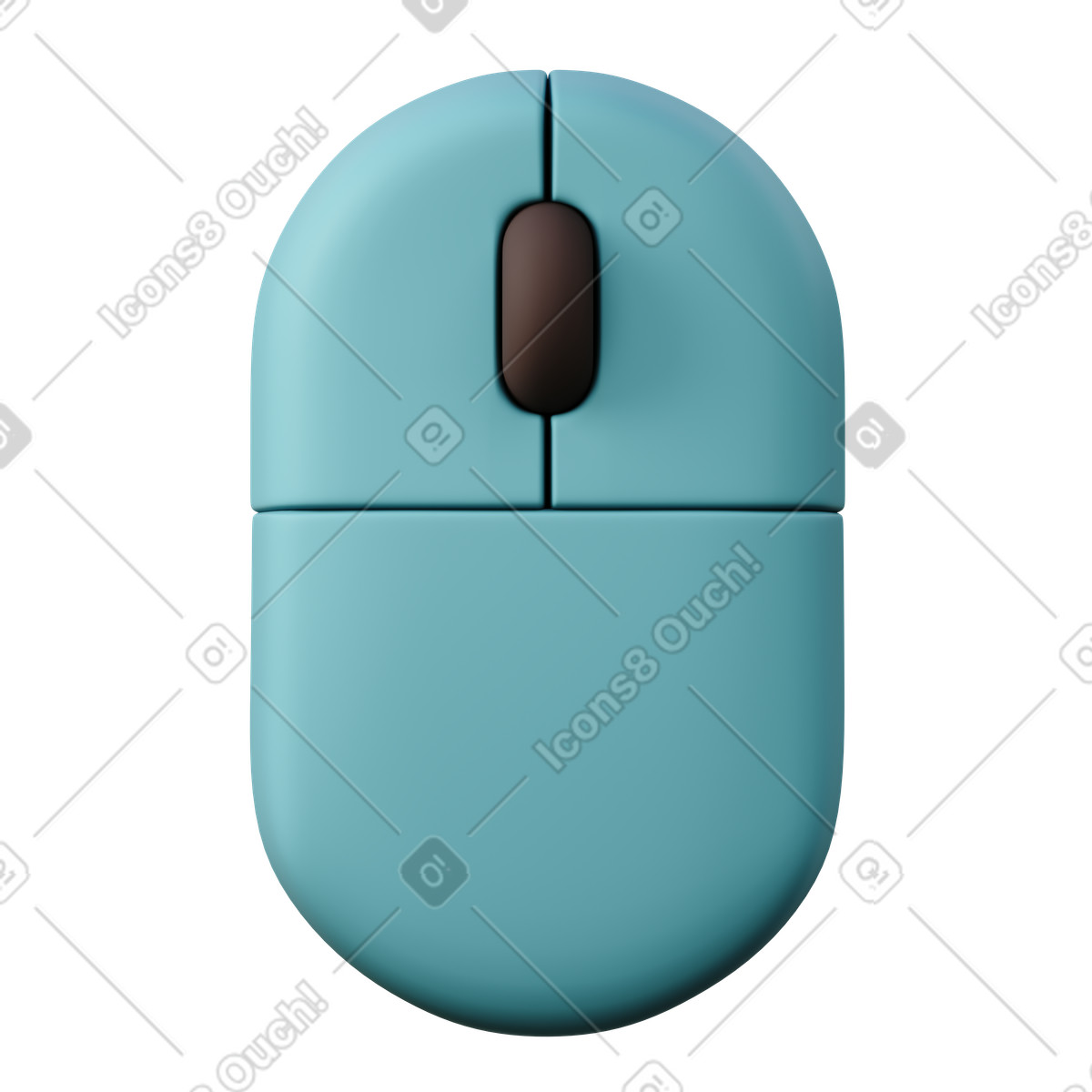 Ilustração de Mouse em no estilo 3D Sugary para baixar em PNG, SVG