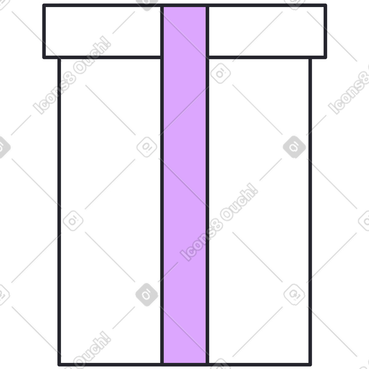 Lieferbox-Illustration im Grapy-Stil als Download in PNG, SVG