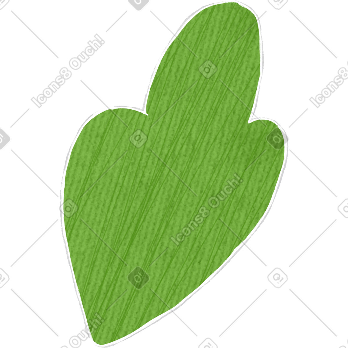 Lettuce leaf illustrazione in stile Crafty scarica in PNG, SVG