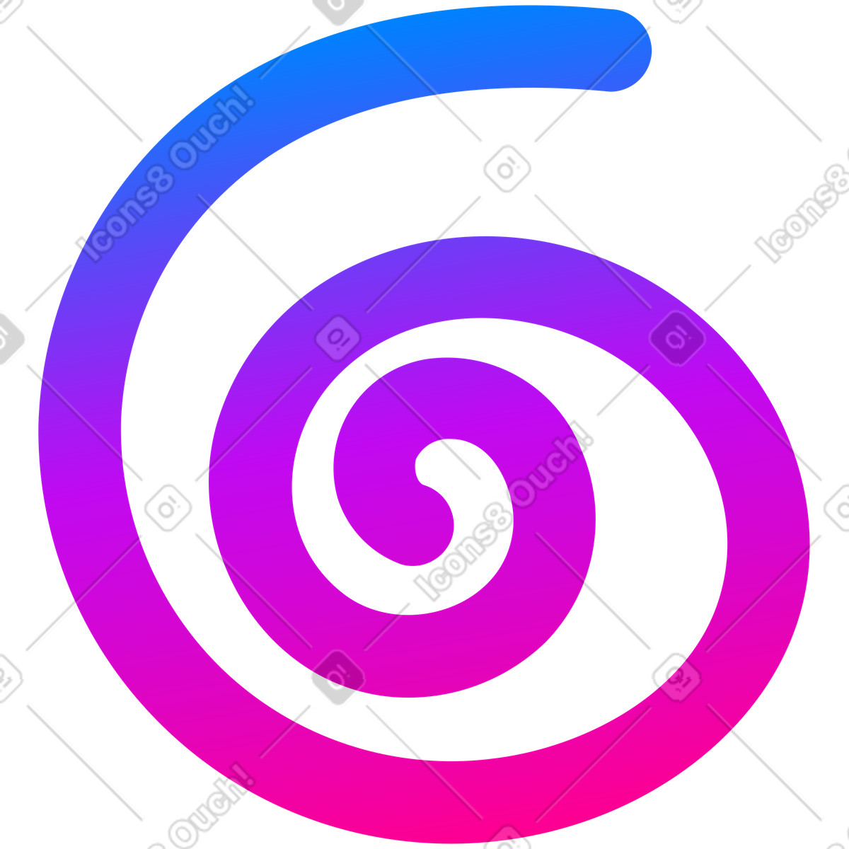 Spiral--Illustration im Vibrant-Stil als Download in PNG, SVG