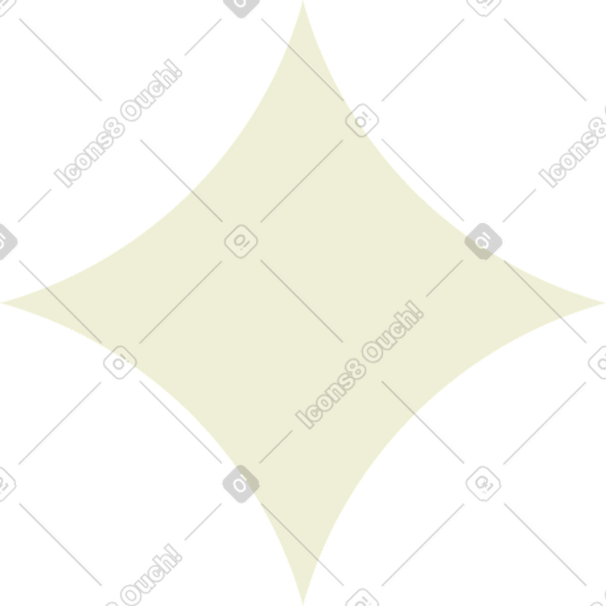 Ilustração de Glow effect starburst with curved edges em no estilo Cubes para baixar em PNG, SVG