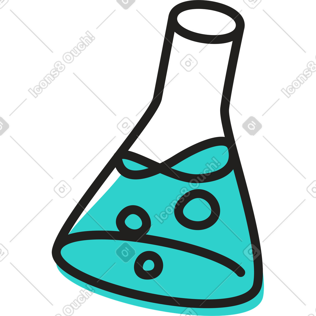 Illustration Flacon de liquide dans le style Little à télécharger aux formats PNG, SVG