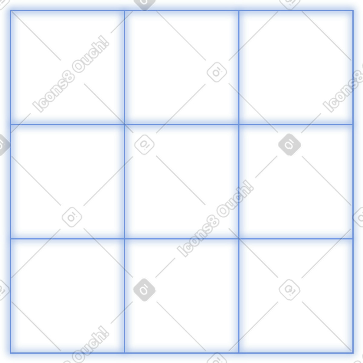 Square grid illustration in Dimension style download in PNG, SVG