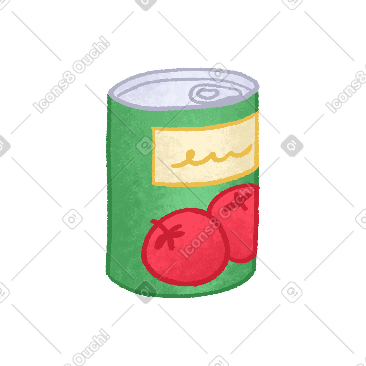 Ilustración Can with tomatoes en estilo Hue a descargar en PNG y SVG