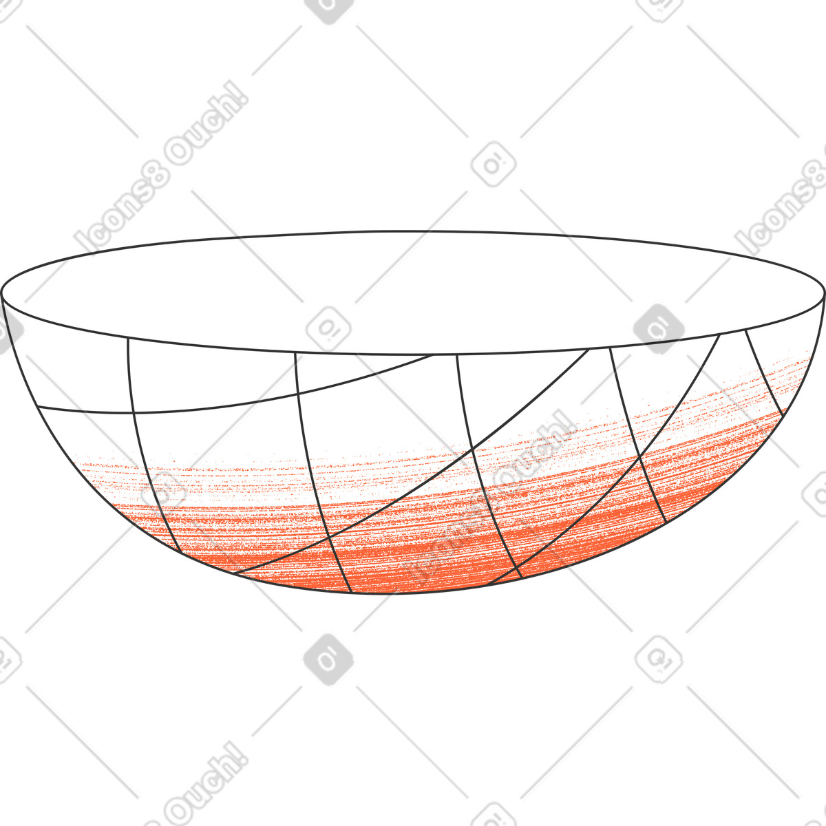 Illustration Bol dans le style Crayon à télécharger aux formats PNG, SVG