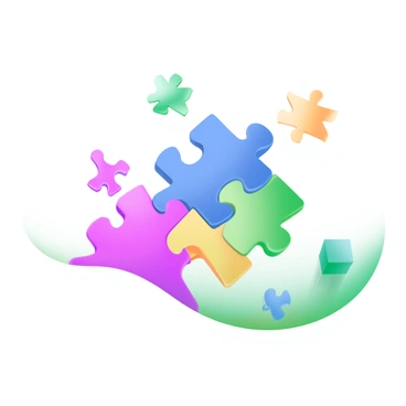 A modern pastel illustration depicting a puzzle made up of interlocking pieces. The pieces are colorful, featuring shades of pink, blue, green, and yellow. When assembled, they form the shape of a hashtag symbol. Surrounding the puzzle are scattered, unconnected pieces, emphasizing the incomplete nature of the puzzle. The background is soft and muted, enhancing the focus on the vibrant puzzle pieces.