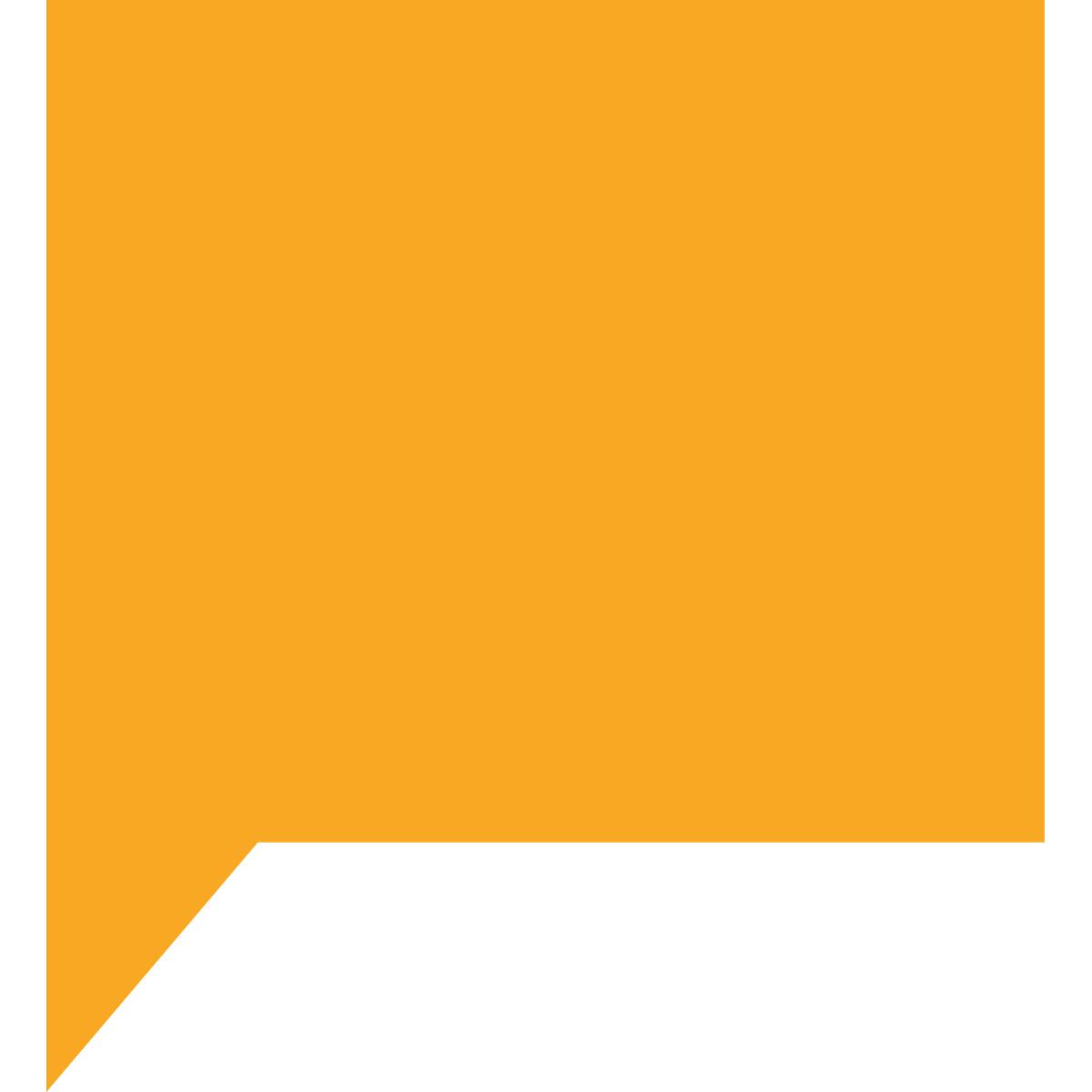 Fogg 스타일의 Square orange-colored speech bubble 일러스트레이션 PNG, SVG 다운로드