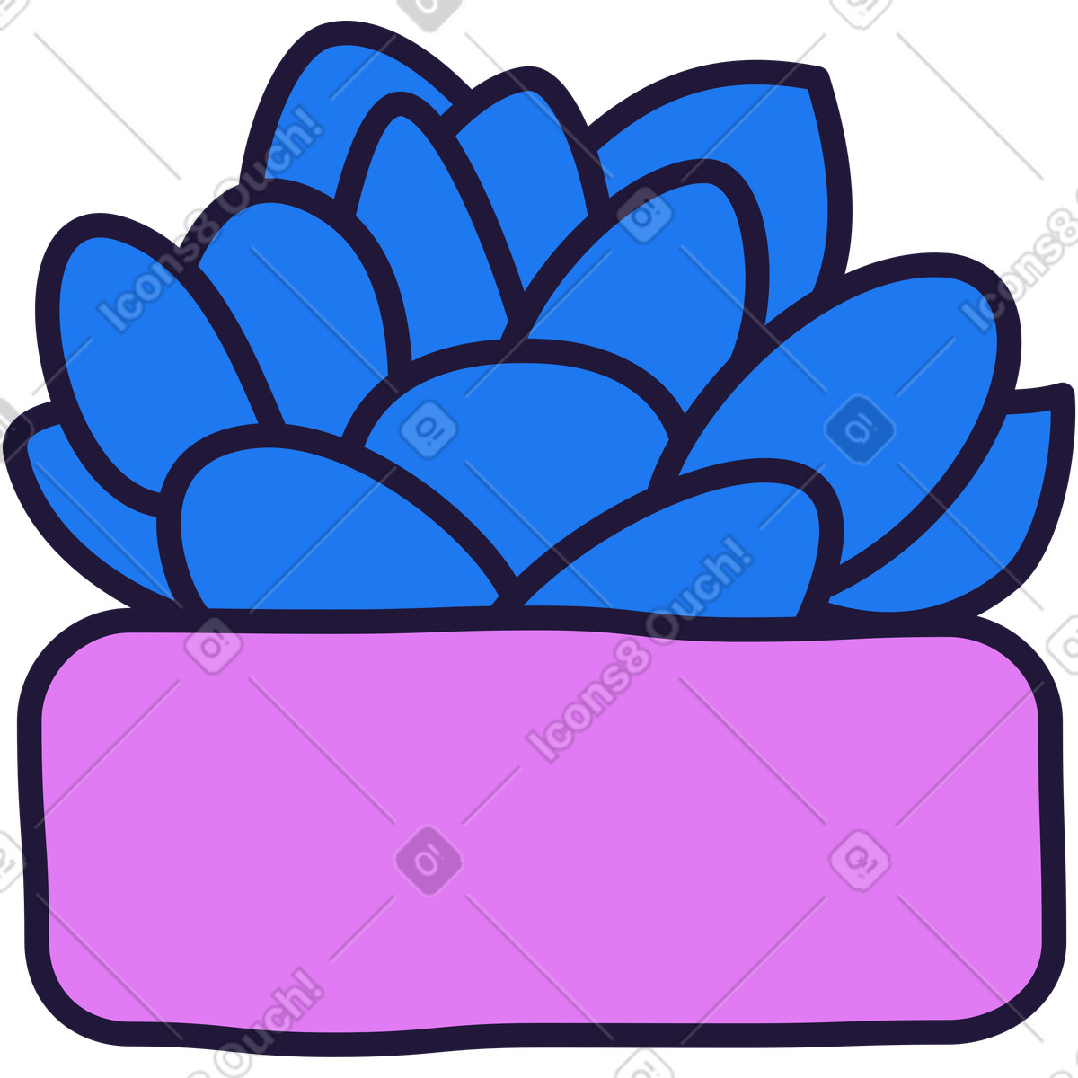 Saftig-Illustration im Conifer-Stil als Download in PNG, SVG