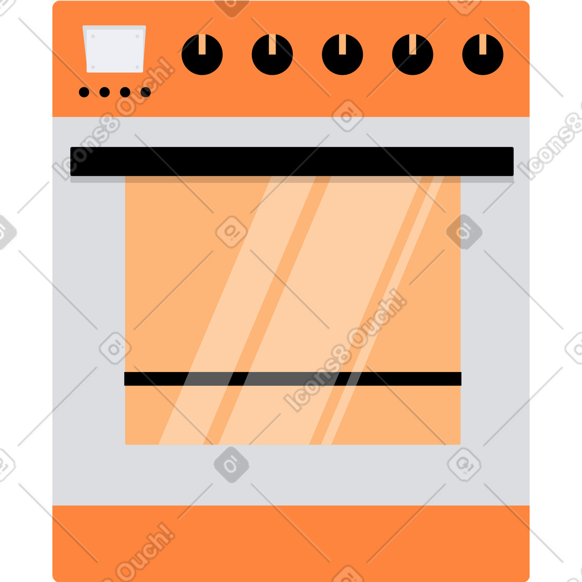 下载 Jaconda 风格的 火炉 插画，支持 PNG、SVG 格式