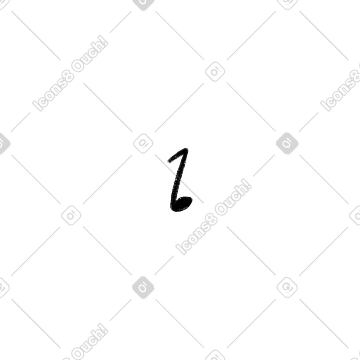 Illustration Notes noires dans le style Atomic à télécharger aux formats PNG, SVG