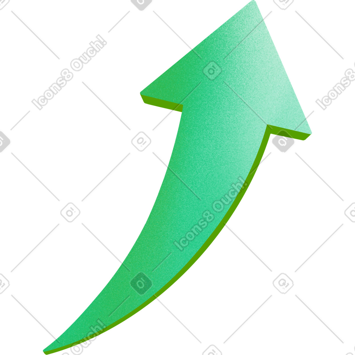 Ilustración Green arrow up en estilo Smart a descargar en PNG y SVG