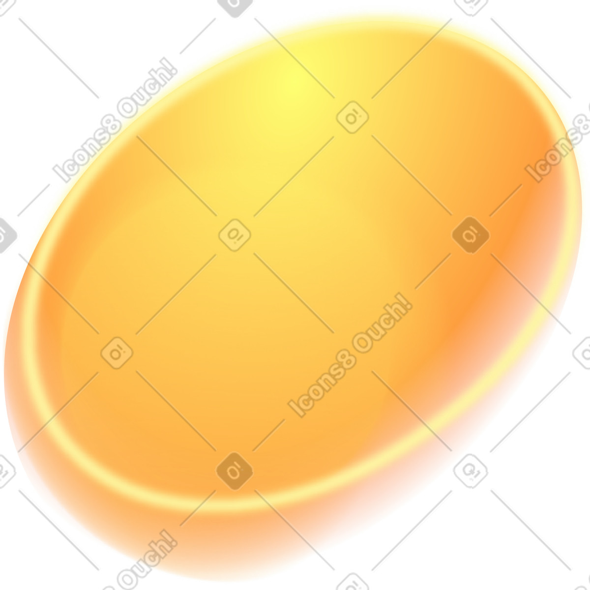 Unscharfe gelbe ellipse-Illustration im Burst-Stil als Download in PNG, SVG