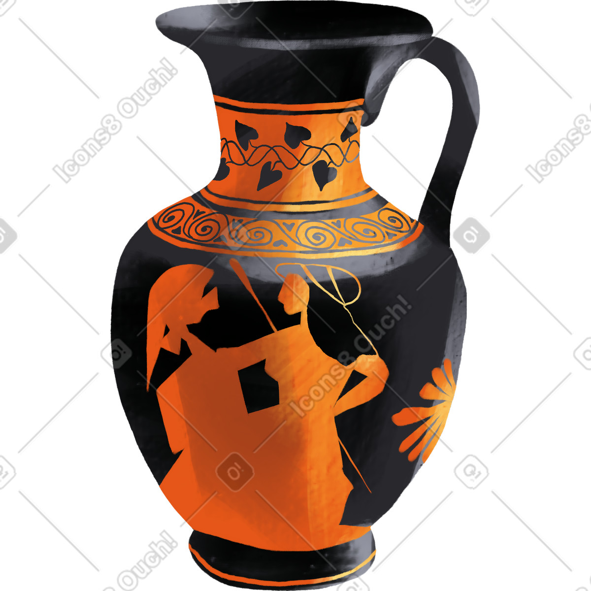 Ilustração de Antique vase em no estilo Sunday para baixar em PNG, SVG