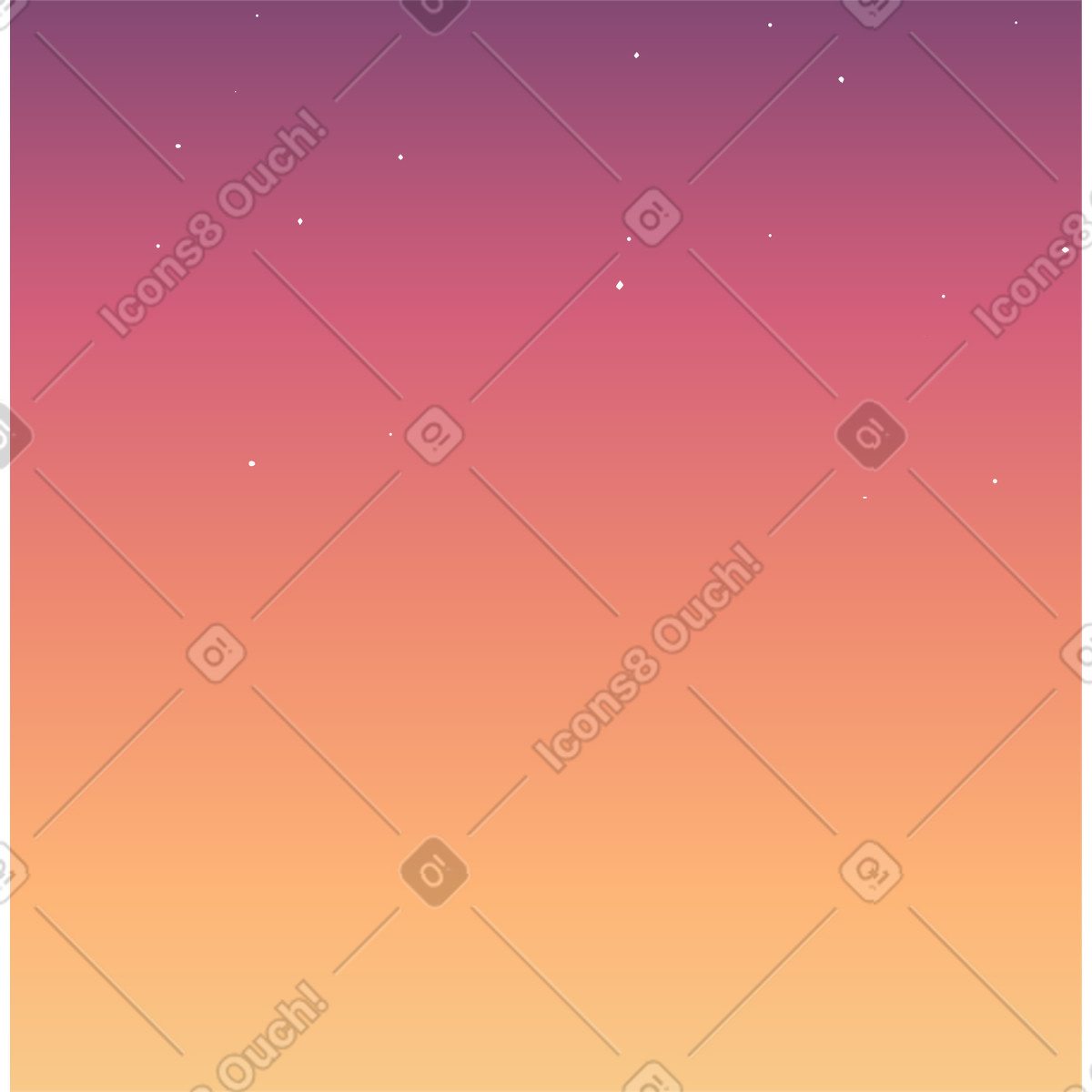 Sunset sky background illustration in Eastwood style download in PNG, SVG