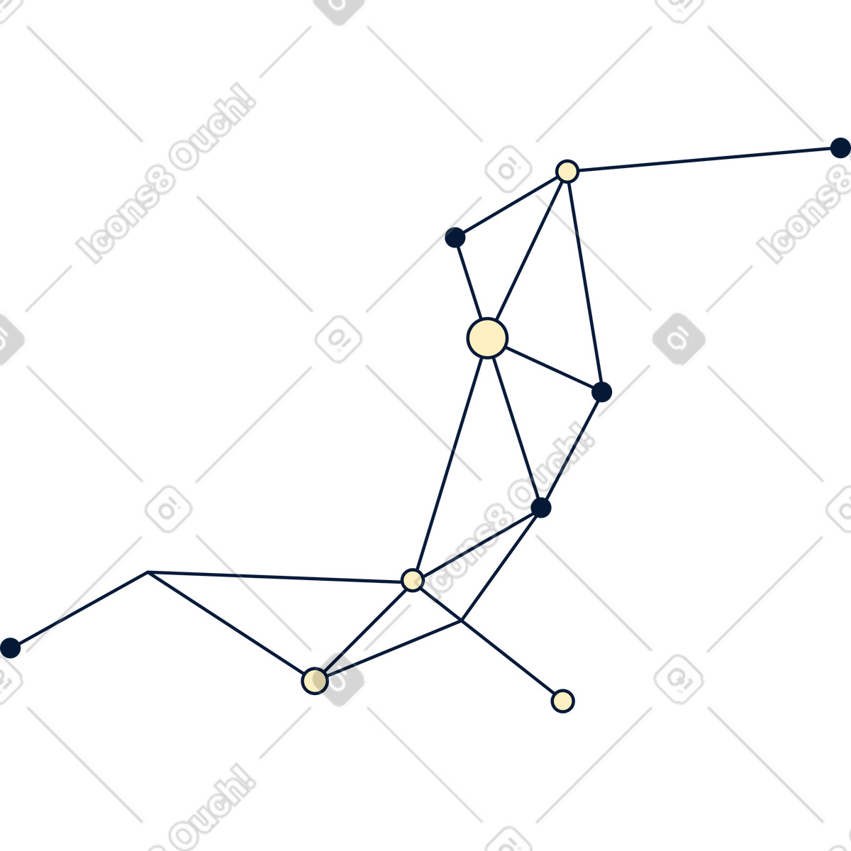 Ilustración Conexiones de red en estilo Neat a descargar en PNG y SVG