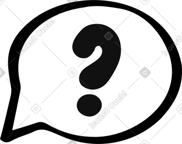 말풍선 속의 물음표 PNG, SVG