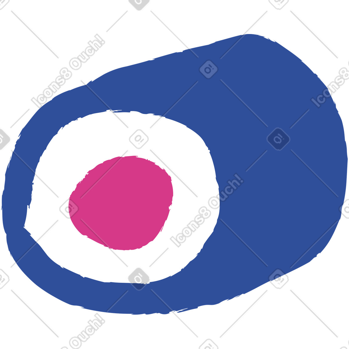 Ilustración Sushi en estilo Lime a descargar en PNG y SVG