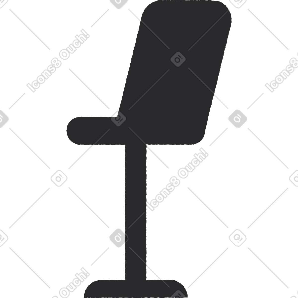 下载 Pablo 风格的 办公椅 插画，支持 PNG、SVG 格式