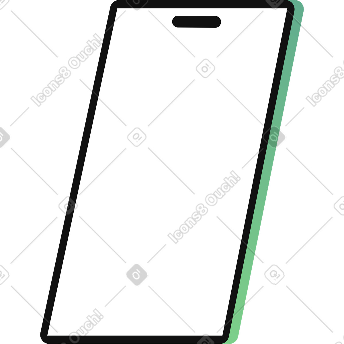 Ilustraci&oacute;n Mobile phone en estilo Network a descargar en PNG y SVG
