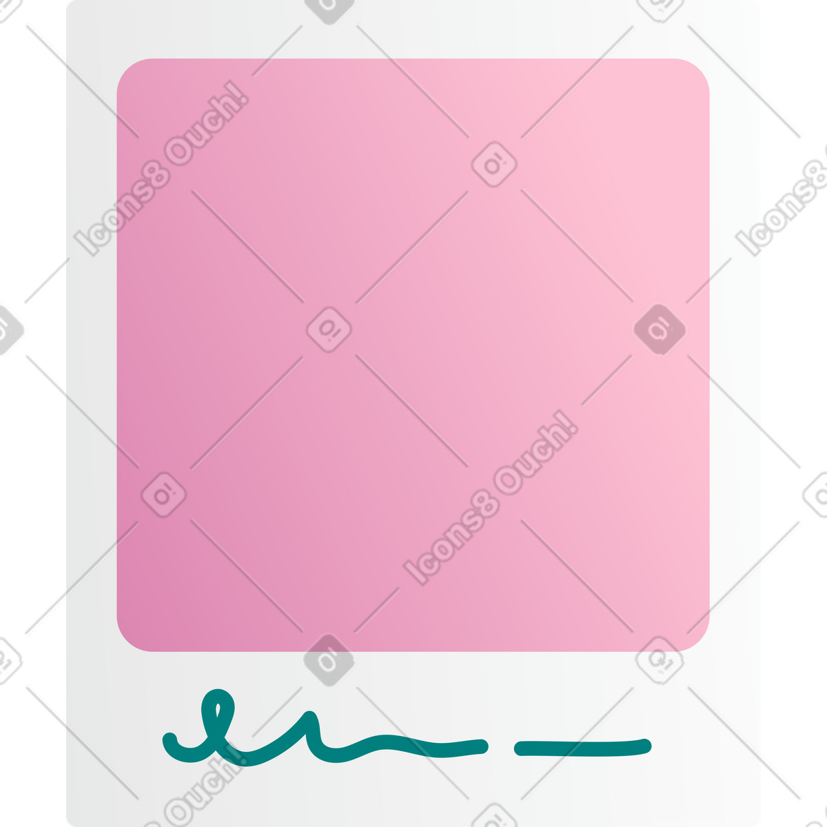Bilderrahmen-Illustration im Silky-Stil als Download in PNG, SVG