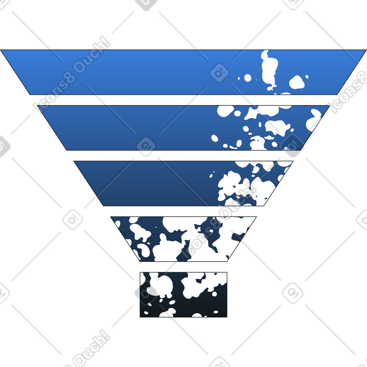 Ilustración Embudo en estilo Midnight a descargar en PNG y SVG