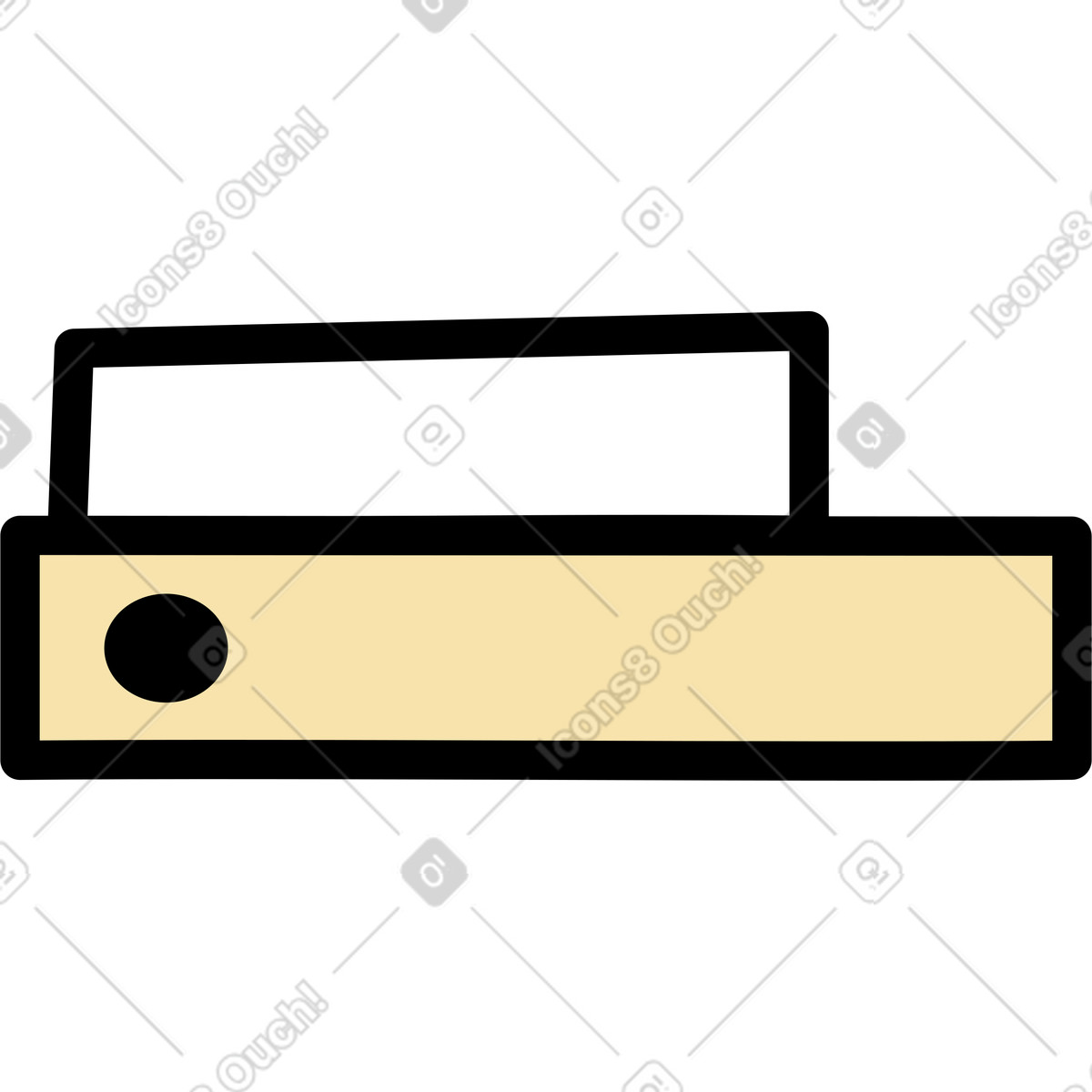 Stapel ordner-Illustration im Notes-Stil als Download in PNG, SVG