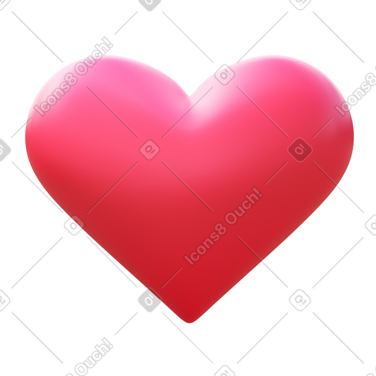 3D Fluency 스타일의 Pink heart 일러스트레이션 PNG, SVG 다운로드