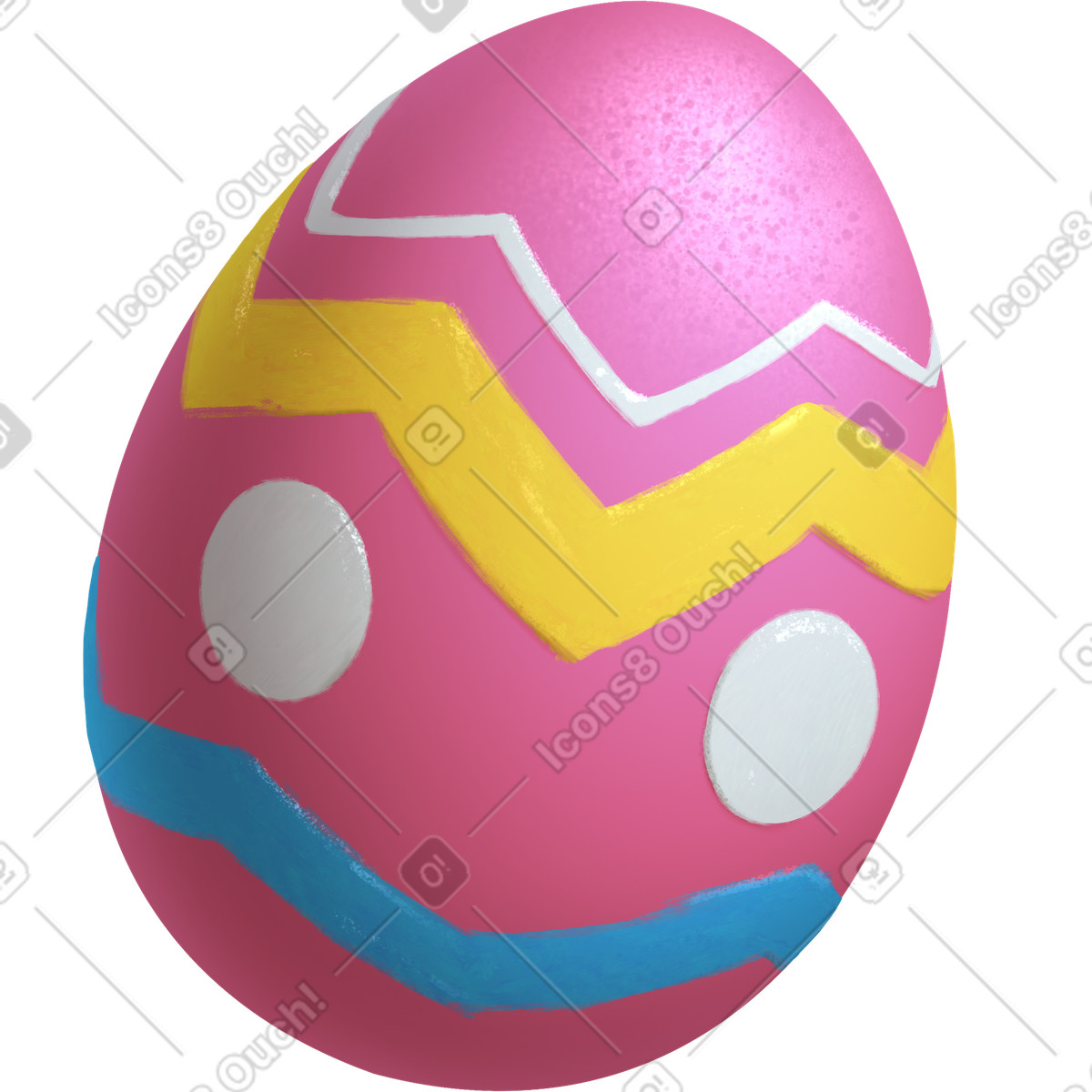 Easter egg illustrazione in stile Props scarica in PNG, SVG