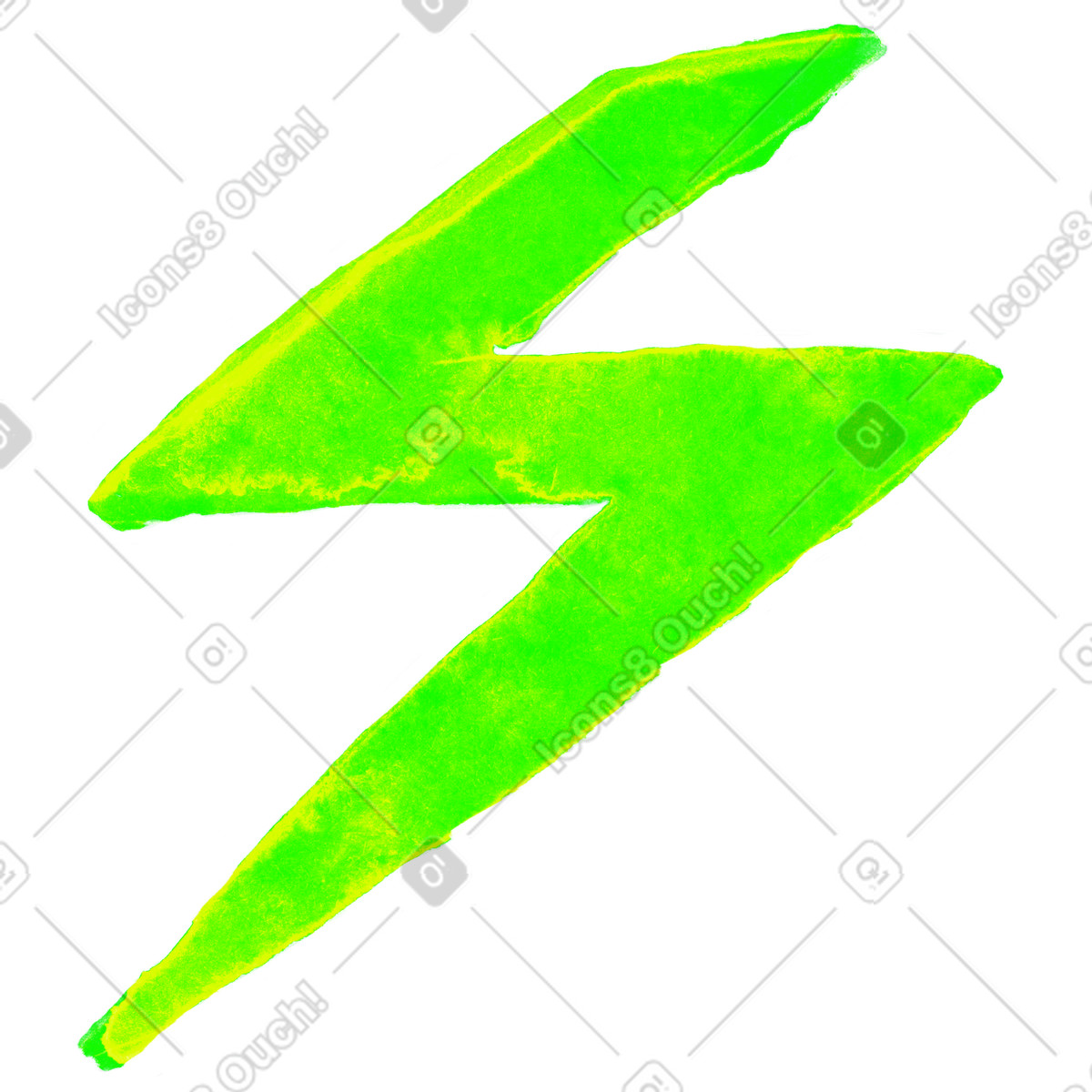 Lightning illustration in Inky style download in PNG, SVG