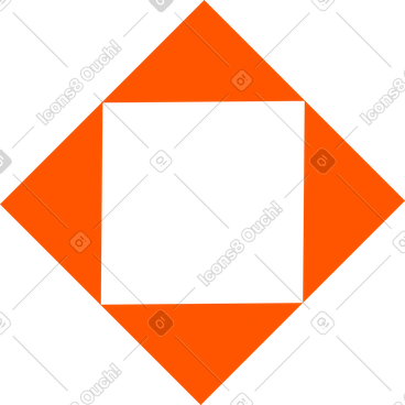 Carré à l'intérieur du carré PNG, SVG