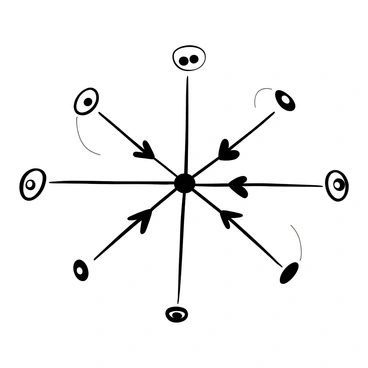 A diagrammatic representation of a cell undergoing division, with the "mitotic spindle" prominently illustrated in the center. The spindle is composed of long, thin fibers extending from opposites sides of the cell, connecting to the chromosomes. The chromosomes are depicted as distinct shapes, lined up in the middle of the cell. Small circles representing centrioles are positioned at the ends of the spindle fibers. Arrows indicate the movement of the chromosomes being pulled apart towards opposite poles of the cell. The background includes faint outlines of the cell membrane, providing context for the process of cell division.