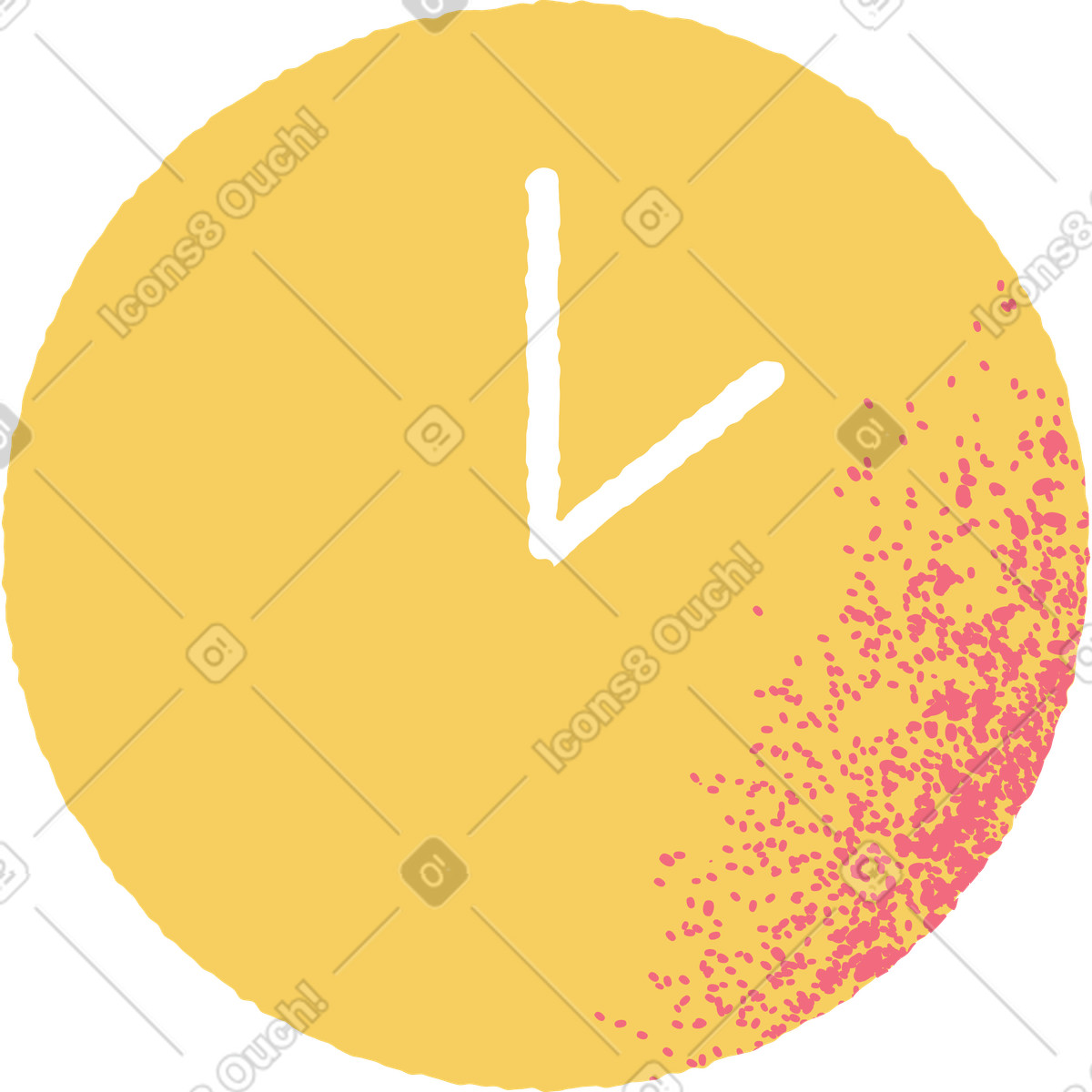 Illustration Temps jaune dans le style Pablo à télécharger aux formats PNG, SVG