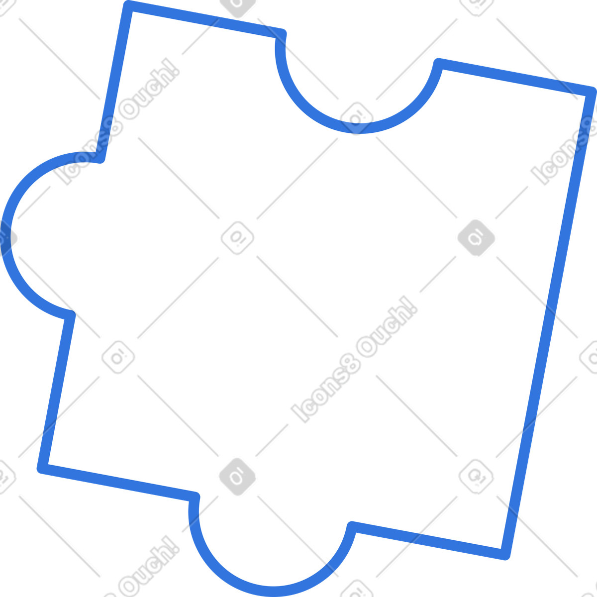 Puzzle piece illustration in PNG, SVG