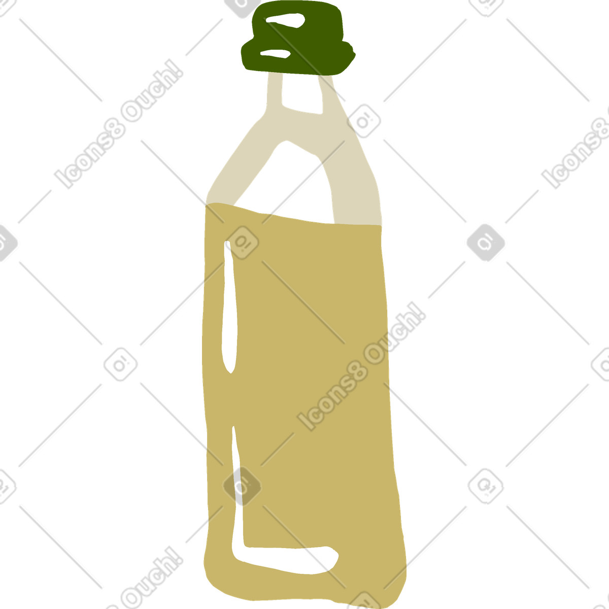 Illustration Bouteille d'huile dans le style Experimental à télécharger aux formats PNG, SVG