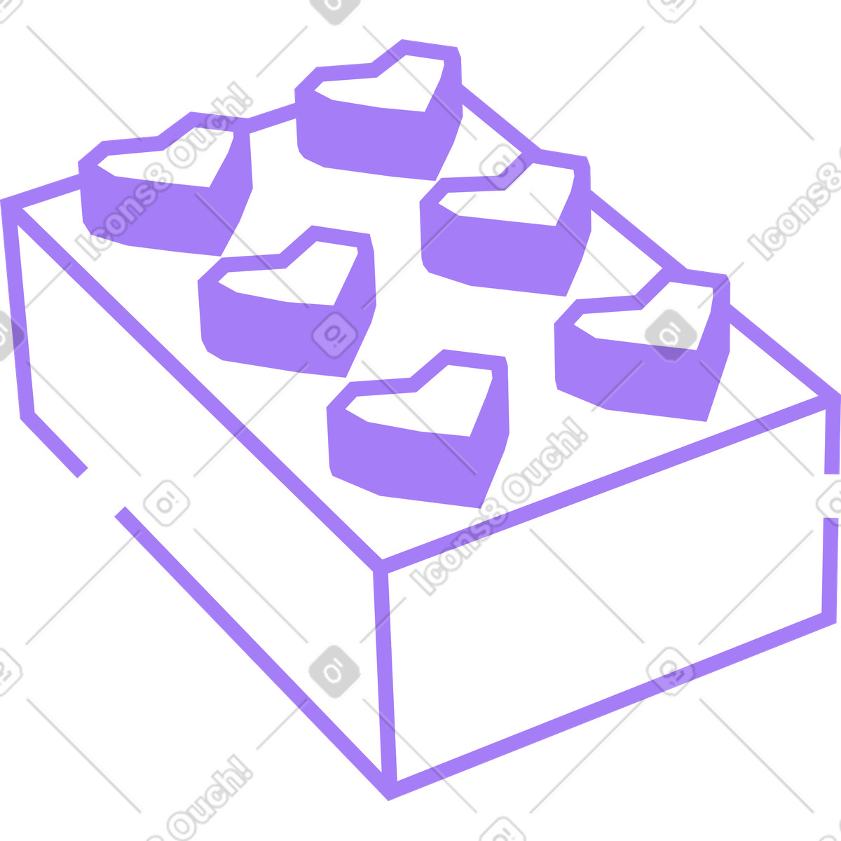 Illustration Bloc de construction dans le style Amethyst à télécharger aux formats PNG, SVG