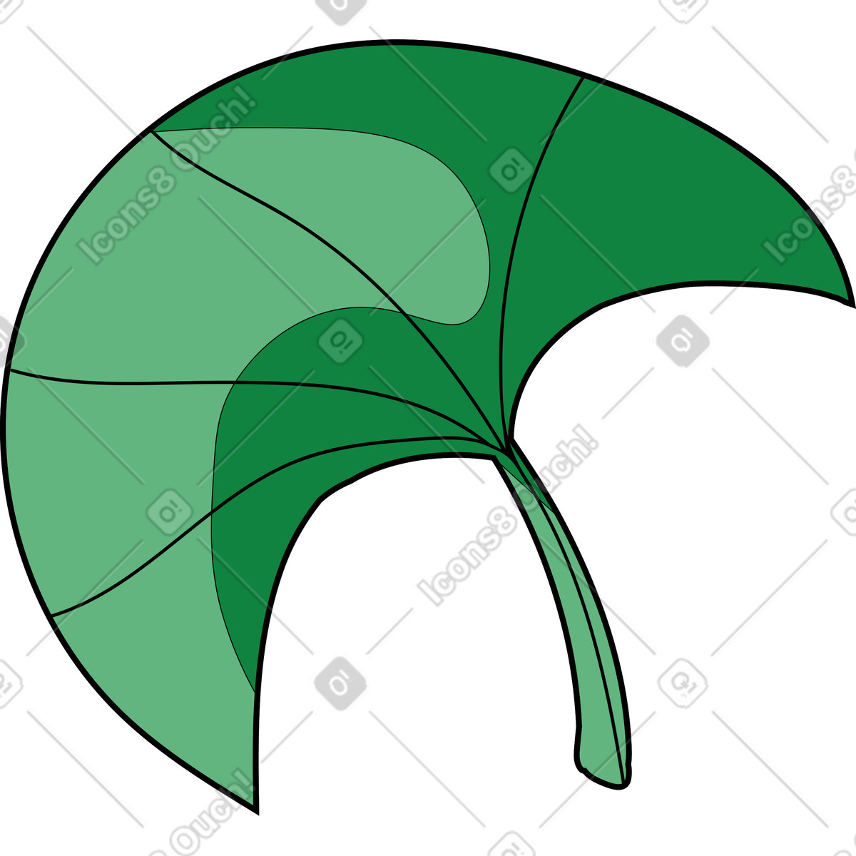 Иллюстрация Лист в стиле Surr — скачать в форматах PNG, SVG