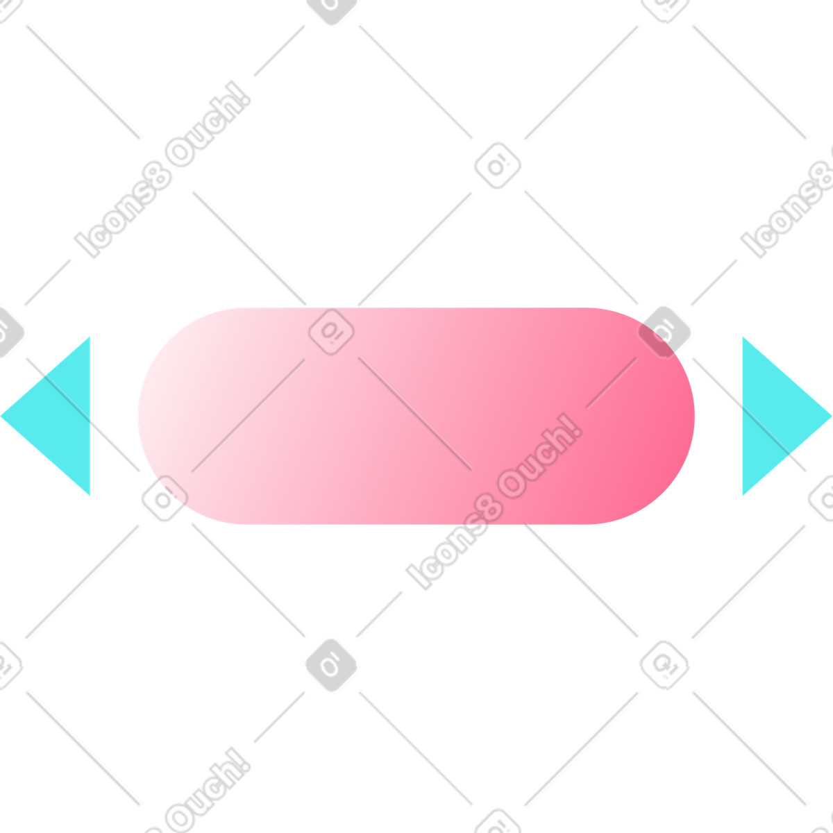 Button with arrows illustration in Bright style download in PNG, SVG